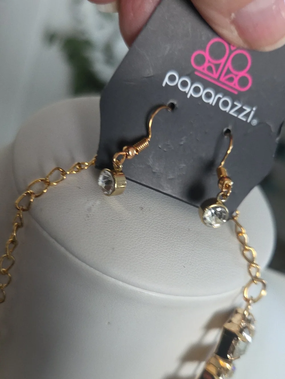 Paparazzi Gold Rhinestone Choker NWT
